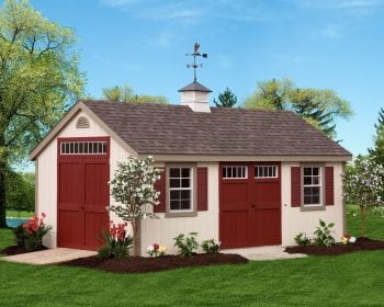 Painted Deluxe Cape Cod Shed. May Shed Promotion.