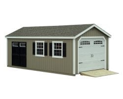 Deluxe Painted A-Frame Garage.