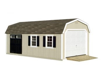 Deluxe Painted Dutch Barn Garage.