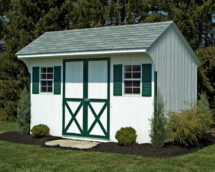 Quaker garden shed.