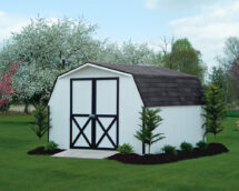 Signature Mini-Barn style garden shed.