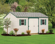 Signature A-Frame vinyl shed.