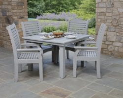 Homestead 44 by 44 Table with Classic Terrace Chairs