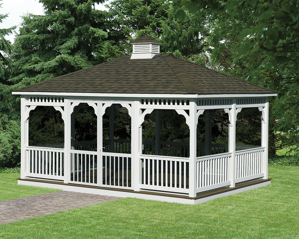 Vinyl Rectangular Gazebo