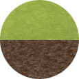 Finch lime green and brown poly sample.