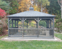 Retangular Wooden Gazebo.