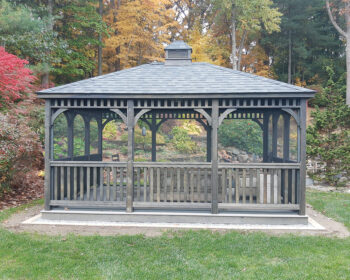 Retangular Wooden Gazebo.