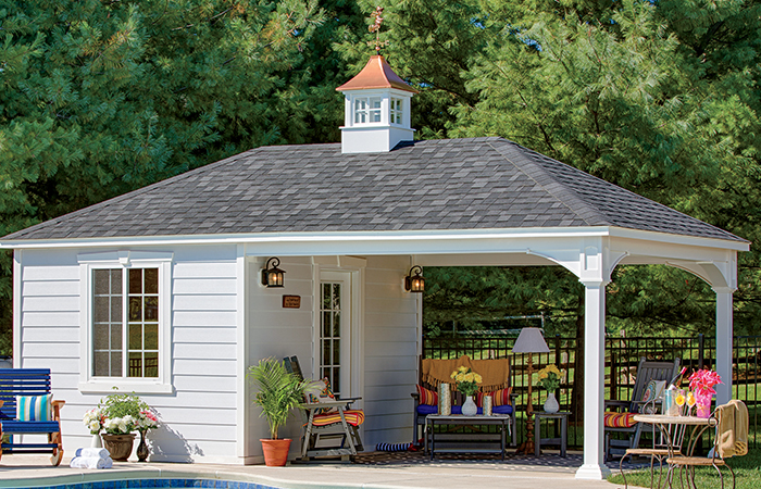 Vinyl Traditional Pavilion with Villa.