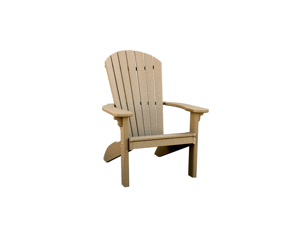 Light brown SeaAira Adirondack chair.