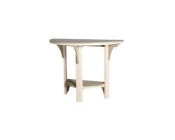 Cream and gray Great Bay half round counter table.