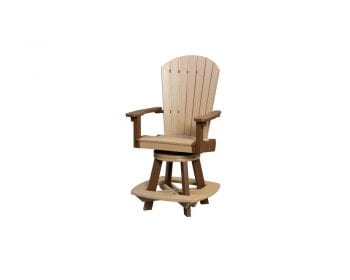 Tan and brown Great Bay swivel counter chair.