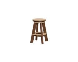 Brown and tan Great Bay swivel counter stool.