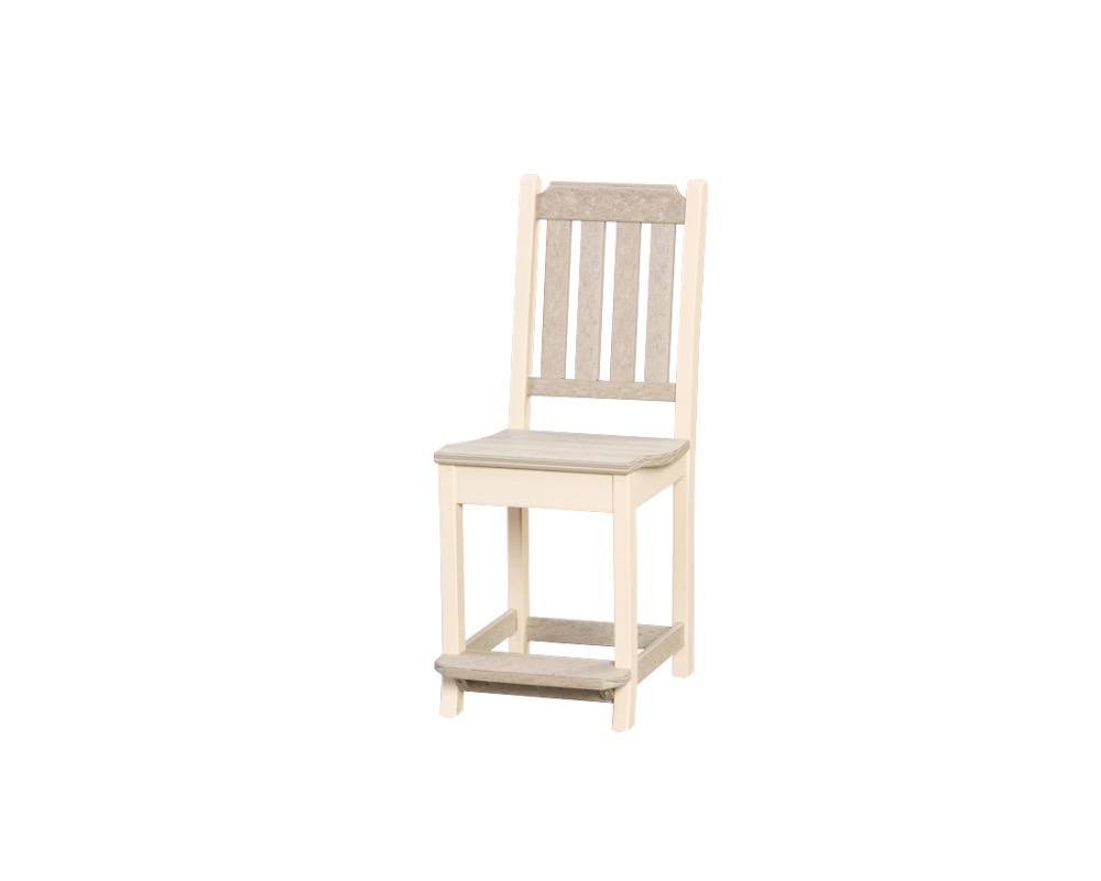 Beige and cream colored Keystone counter chair.