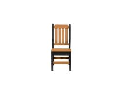 Brown and black Keystone dining chair.