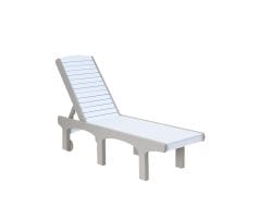 Beige and white SunSurf lounge chair.