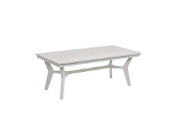 White Mayhew rectangular outdoor coffee table.