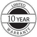 10 Year Warranty Logo.