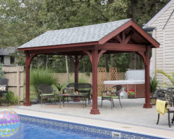 Country Lane Traditional Wooden A-Frame Pavilion.