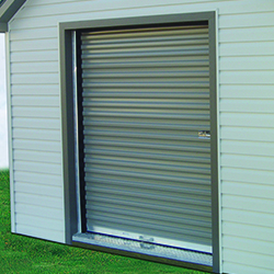 7' Steel Roll Up Door.