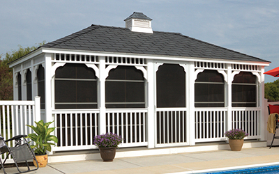 Vinyl Gazebo with VinyLite Windows.