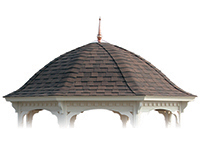 Bell Roof with asphalt shingles.