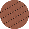 Redwood Composite Deck Color Sample.