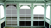 VinyLite Windows in a Gazebo.