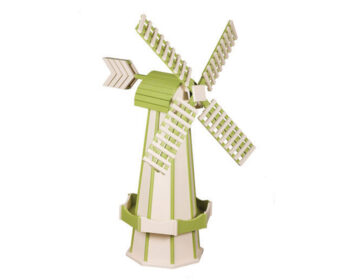 Ivory & Lime Green Windmill.
