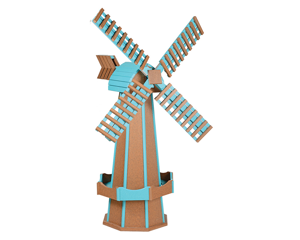 Mahogany & Aruba Blue Windmill.