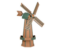 Mahogany & Turf Green Windmill.