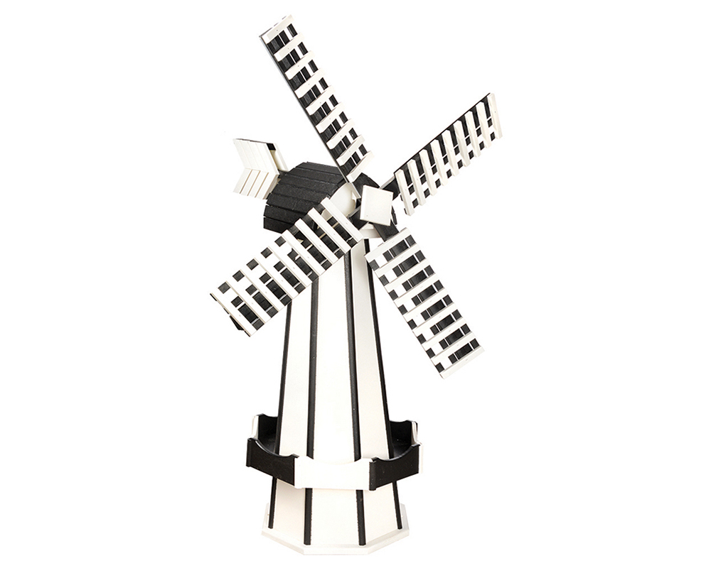 White & Black Windmill.
