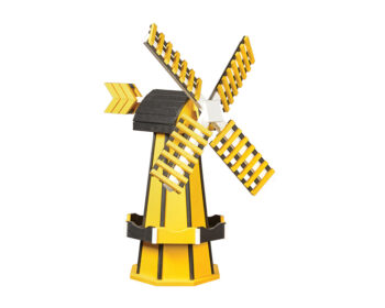 Lemon Yellow & Black Windmill.