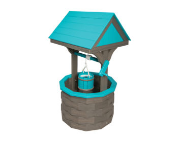 Coastal Grey & Aruba Blue WIshing Well.