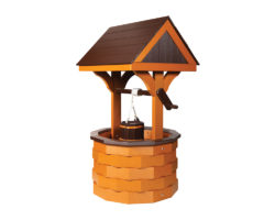 Large Cedar & Brown Wishing Well.