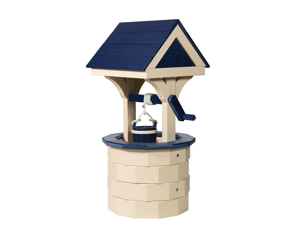 Ivory & Patriot Blue Wishing Well.