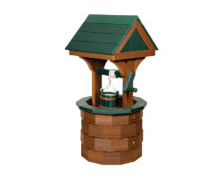 Mahogany & Turf Green Wishing Well