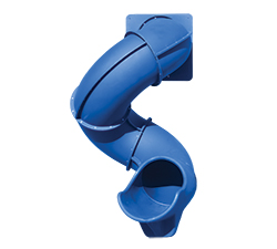 7' Turbo Twister Slide in Blue.