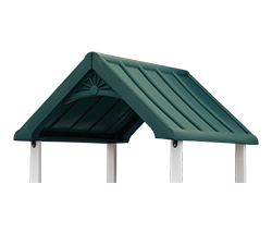 Gable Roof in Green.