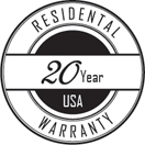 20 Year Warranty Logo.