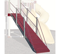 Ramp with Rope in red.