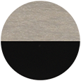 American Eco-Living Taupe Brown on Black Poly.