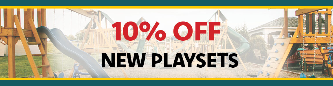 10% Off New Playsets Banner.