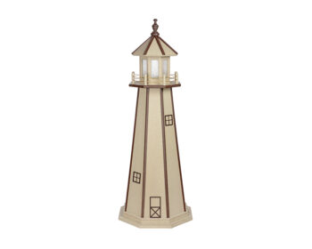 5' Standard Poly Lighthouse Birchwood & Brown.