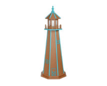 5' Standard Poly Lighthouse Mahogany & Aruba Blue.