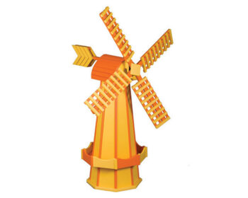 Lemon Yellow & Orange Windmill.