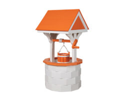 White & Orange Wishing Well.