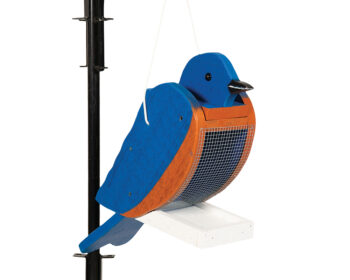 Blue Bird Wood Bird Feeder.