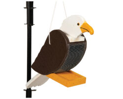 Bald Eagle Wood Bird Feeder.