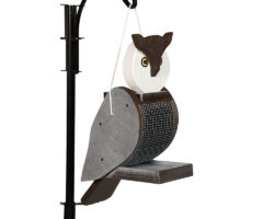 Owl Wood Bird Feeder.