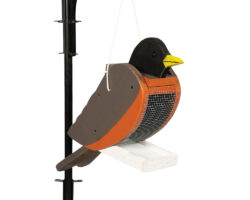 Robin Wood Bird Feeder.